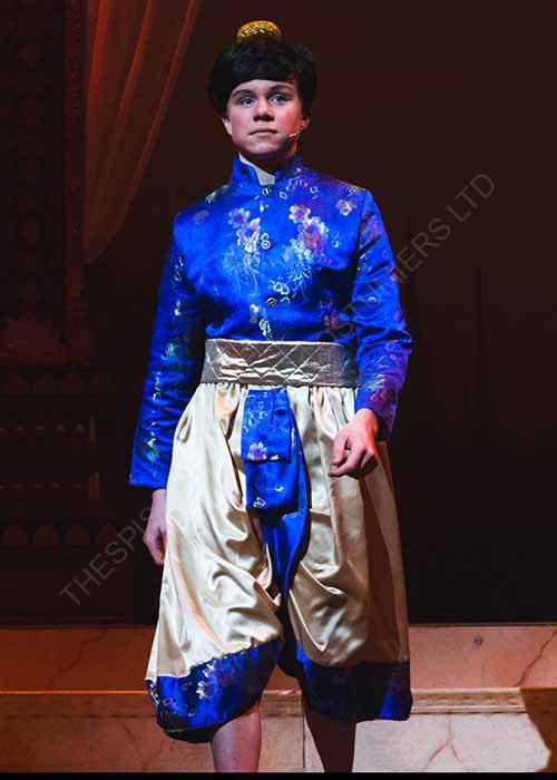 Prince Longhom In Bright Blue And Gold Costume